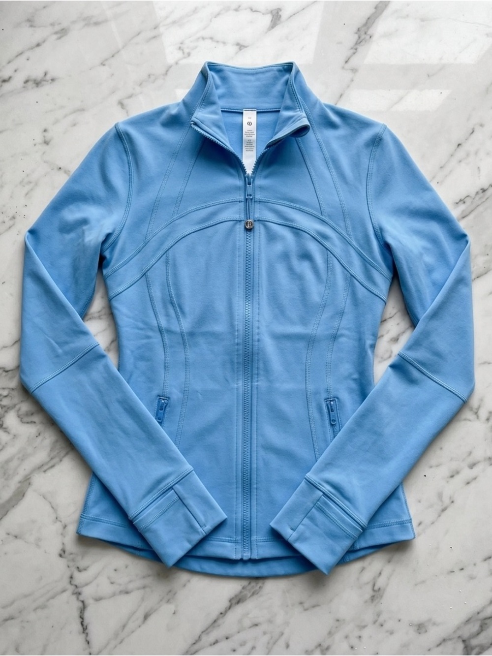 lululemon athletica Light Blue Full-Zip Athletic Jacket